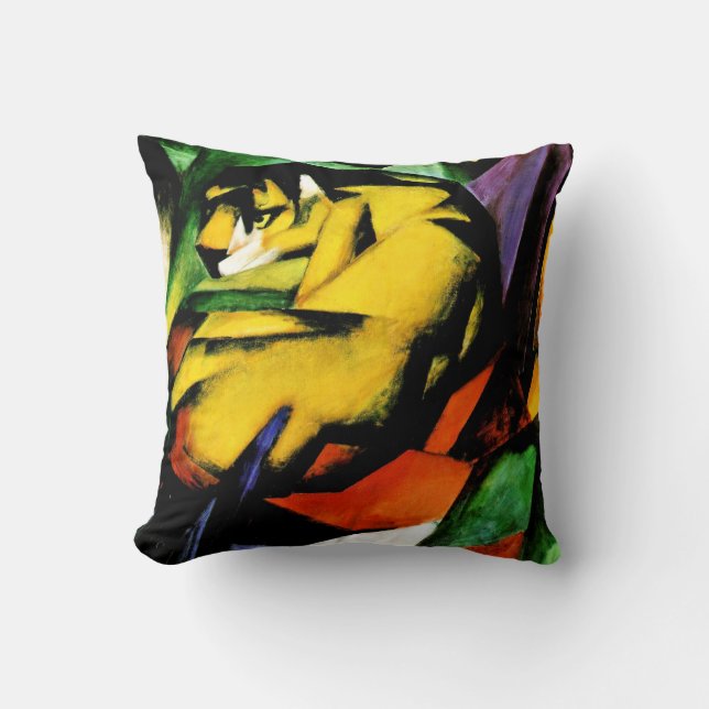 Franz Marc painting, Tiger  Cushion (Front)