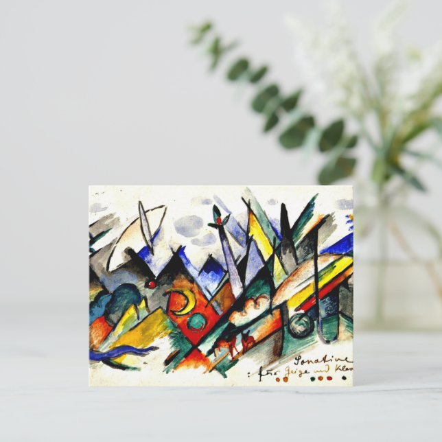 Franz Marc - Sonatine for Violin and Piano Postcard (Standing Front)