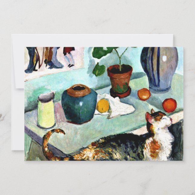 Franz Marc - Still Life with Cat Card (Front)