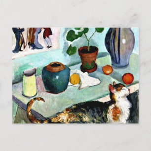 Franz Marc - Still Life with Cat Postcard