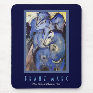 Franz Marc - The Blue Rider - Expressionist Art Mouse Mat