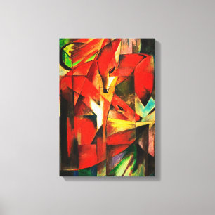 Franz Marc The Foxes Red Fox German Expressionism Canvas Print