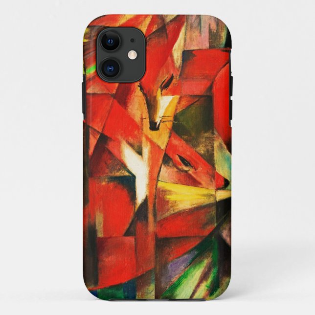 Franz Marc The Foxes Red Fox Modern Art Painting Case-Mate iPhone Case (Back)