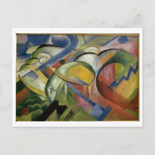 Franz Marc The Lamb 1913-14 Sheep Ewe Baby Animal Postcard