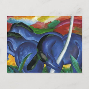 Franz Marc- The Large Blue Horses Postcard