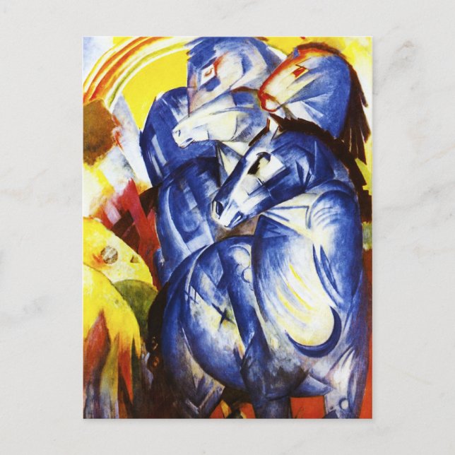 Franz Marc The Tower of Blue Horses Postcard (Front)