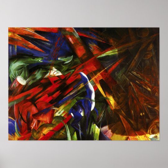 Franz Marc Tierschicksale Poster | Zazzle.co.uk