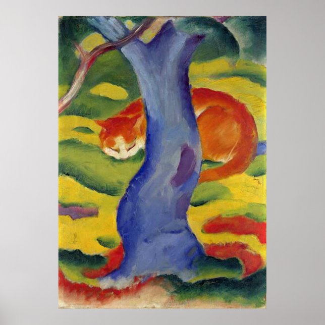 Franz Marc Vintage Poster Series ~ Ginger Cat (Front)