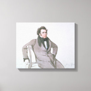 Franz Schubert , 1825 Canvas Print