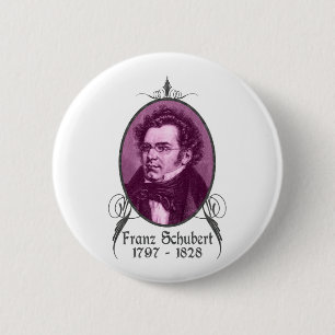 Franz Schubert 6 Cm Round Badge