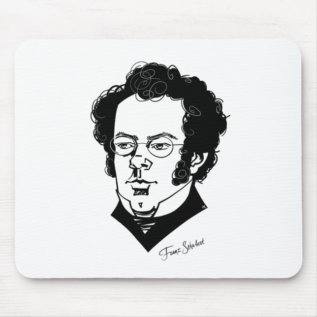 Franz Schubert Mouse Mat (Front)