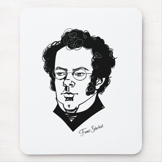 Franz Schubert Mouse Mat (Front)