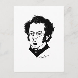 Franz Schubert Postcard