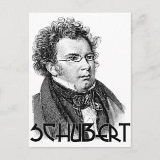 Franz Schubert Postcard