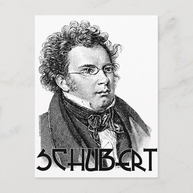 Franz Schubert Postcard (Front)