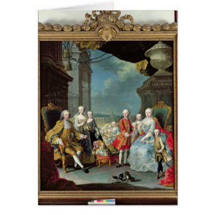 Franz Stephan I  with his wife Marie-Therese