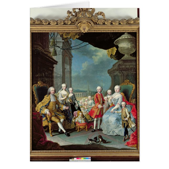 Franz Stephan I  with his wife Marie-Therese (Front)