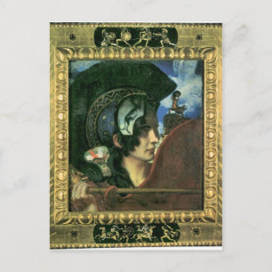 Franz von Stuck - Fighting amazon Postcard