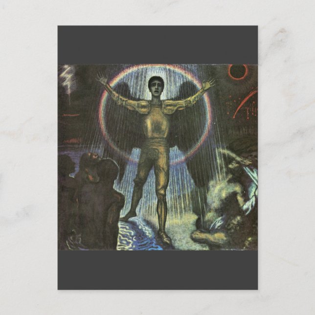 Franz von Stuck - The angel of the Court Postcard (Front)
