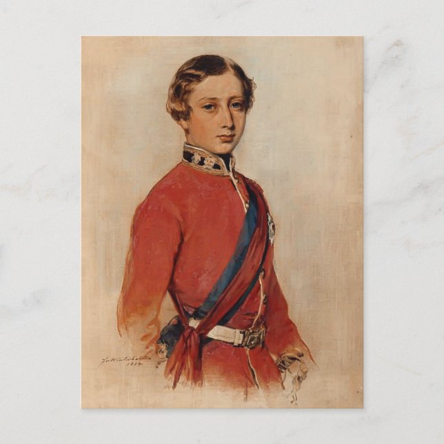 Franz Winterhalter: Albert Edward,Prince of Wales Postcard (Front)