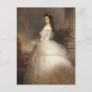 Franz Winterhalter- Elizabeth, Empress of Austria Postcard