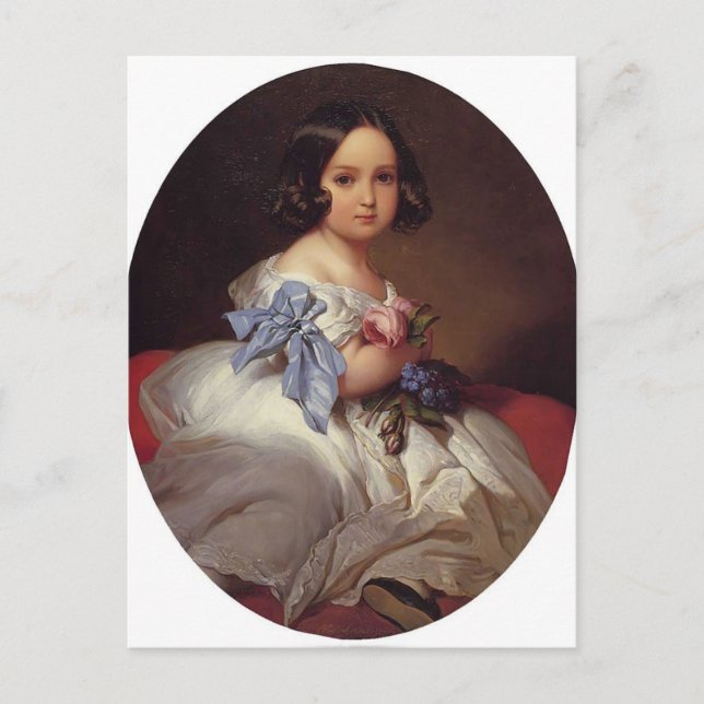 Franz Winterhalter- Princess Charlotte of Belgium Postcard (Front)