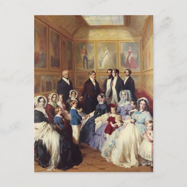 Franz Winterhalter-Queen Victoria & Prince Albert Postcard (Front)