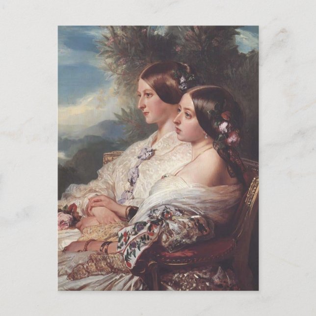 Franz Winterhalter- The Cousins Postcard (Front)