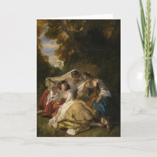 Franz Xaver Winterhalter- La Siesta Card