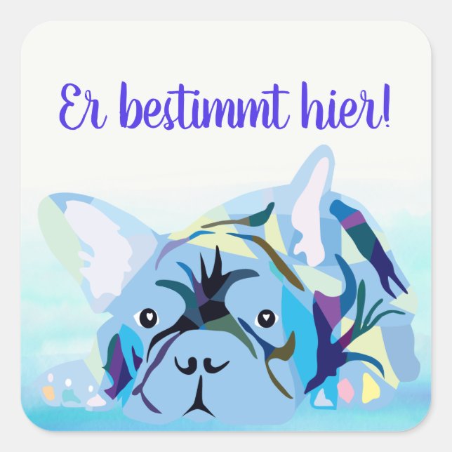 Französische Bukldoggen Sticker (Front)