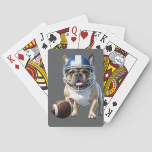 Französische Bulldogge American Football Playing Cards