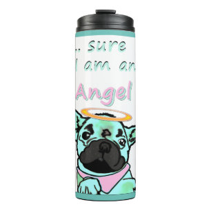 Französische Bulldogge Angel  Thermosbecher Thermal Tumbler