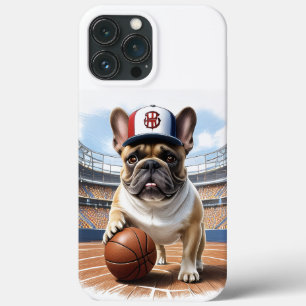 französische Bulldogge Basketball  iPhone 13 Pro Max Case