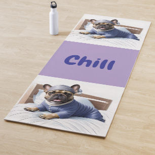  Französische Bulldogge chill Yoga Mat