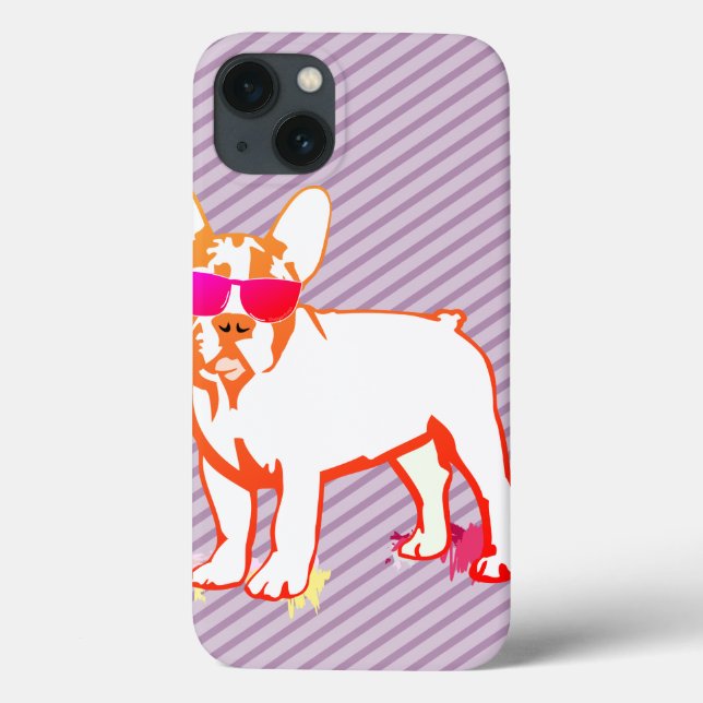 Französische Bulldogge Cool Puppy Case-Mate iPhone Case (Back)
