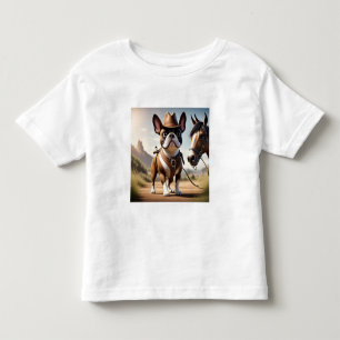 französische Bulldogge Cowboy  Toddler T-Shirt