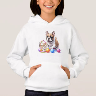 Französische Bulldogge French Bulldog mit Katze