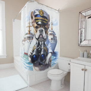 Französische Bulldogge French Bulldog Reisen Shower Curtain