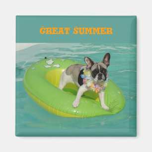 Französische Bulldogge Great Summer  Magnet