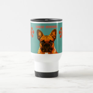 Französische Bulldogge Great Summer  Travel Mug