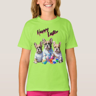 Französische Bulldogge Happy Easter French Bulldog T-Shirt