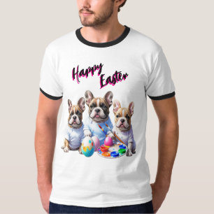Französische Bulldogge Happy Easter French Bulldog T-Shirt
