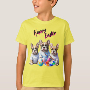 Französische Bulldogge Happy Easter French Bulldog T-Shirt