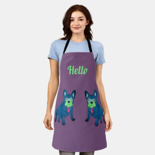 Französische Bulldogge Hello Apron