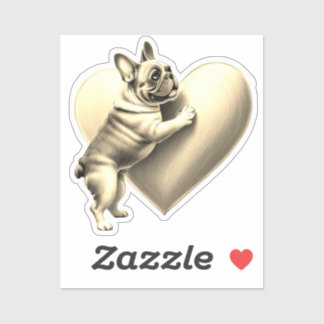 Französische Bulldogge I love you