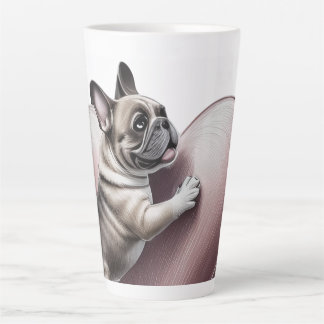 Französische Bulldogge I love you Latte Mug