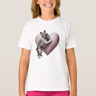 Französische Bulldogge I love you T-Shirt