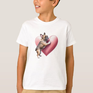 Französische Bulldogge I love you T-Shirt