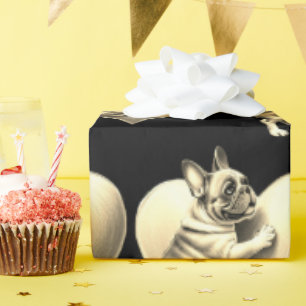 Französische Bulldogge I love you Wrapping Paper
