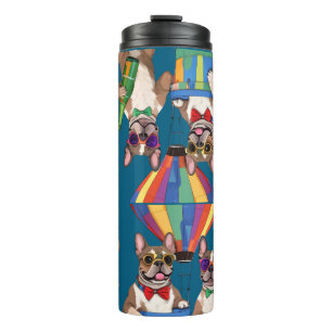 französische Bulldogge im Heißluftballon Thermal Tumbler
